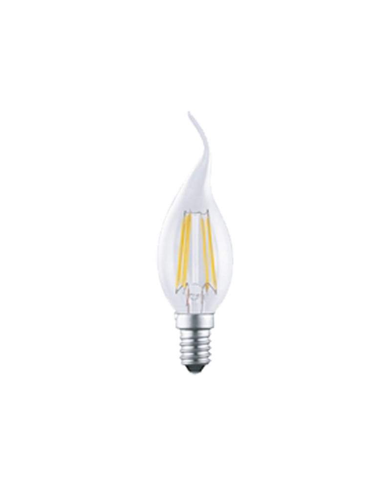 BOMBILLA LED - E14 VELA DECOR. FILAMENTO - 4W - 470lm 2700K